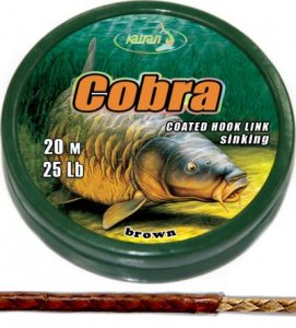 Coated braided hook links COBRA 25Lb 20m
